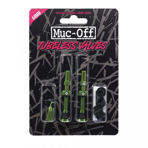 Wentyle Muc-Off Tubeless Valve zestaw 44mm zielone